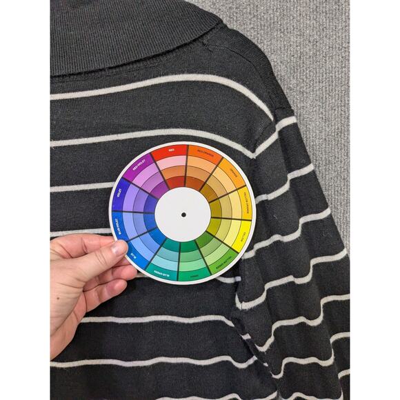 Cyrus Turtleneck Sweater Womens XL Cowl Tunic Pullover Top Striped - Picture 9 of 13